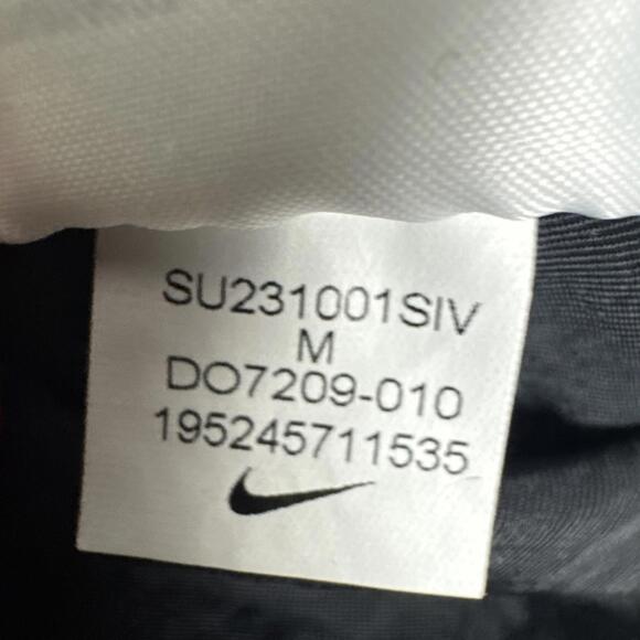 NIKE Sportswear Women's Medium Black Woven Nylon Essential Oversized Cargo Pants - Picture 12 of 15